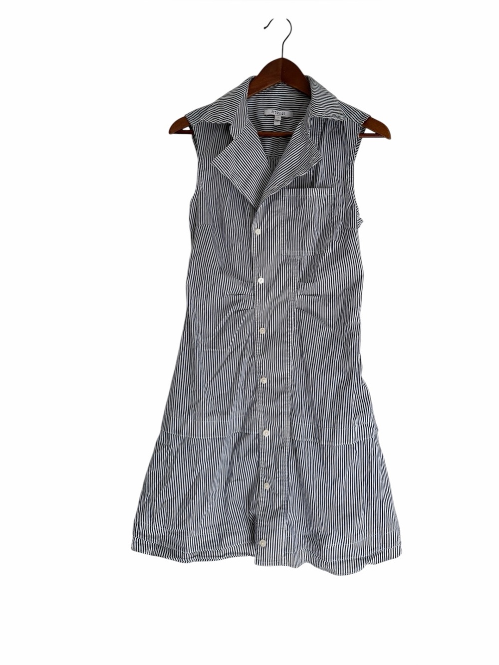 Derek Lam 10 Crosby Satina Sleeveless Mini Shirt Dress Size 4